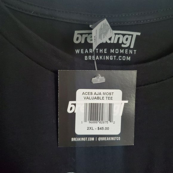 Aces Aja Wilson Most Valuable Tee Sz XXL/2XL Black T-shirt WNBPA Basketball - Picture 3 of 4